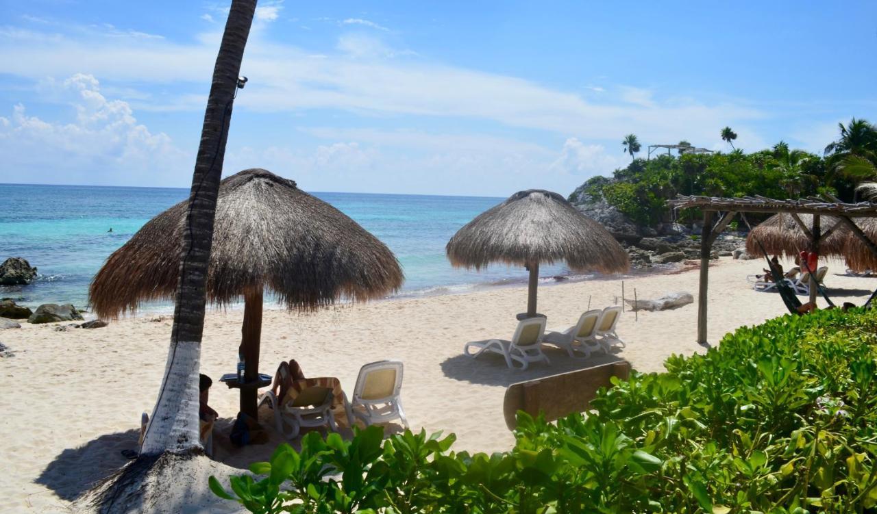 Hotel Piedra Escondida Tulum Pueblo Buitenkant foto
