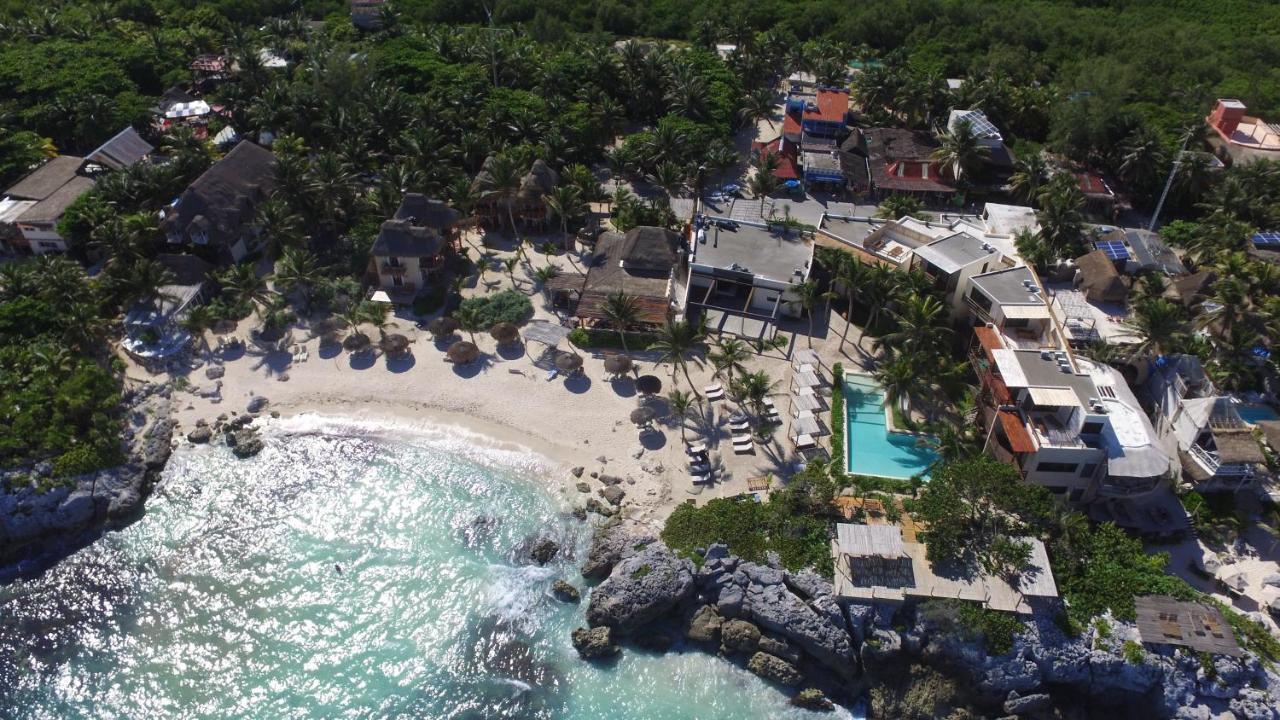 Hotel Piedra Escondida Tulum Pueblo Buitenkant foto